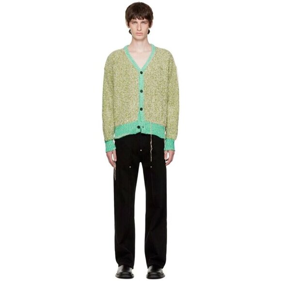 Andersson Bell Milton22 Heavy Wool Cardigan Size L Green NWT - Picture 1 of 16